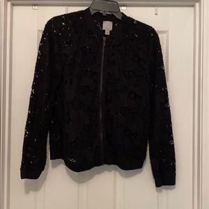 Lace Bomber Jacket